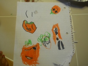 These are the sketches we came up with. Mine is the one with the sunglasses B-)